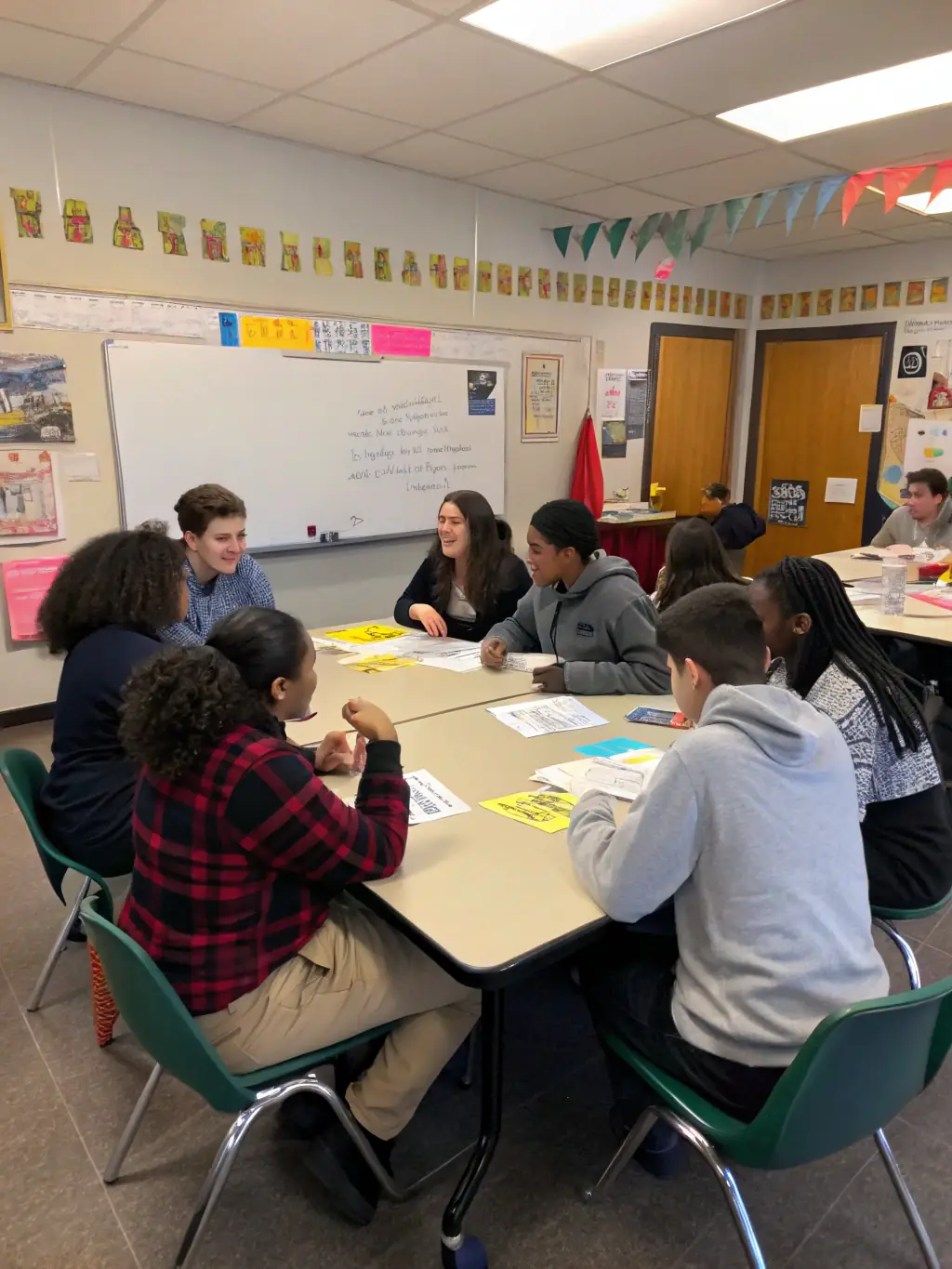 An image depicting a diverse group of people learning about investment strategies in a modern classroom setting, emphasizing accessibility and inclusivity.