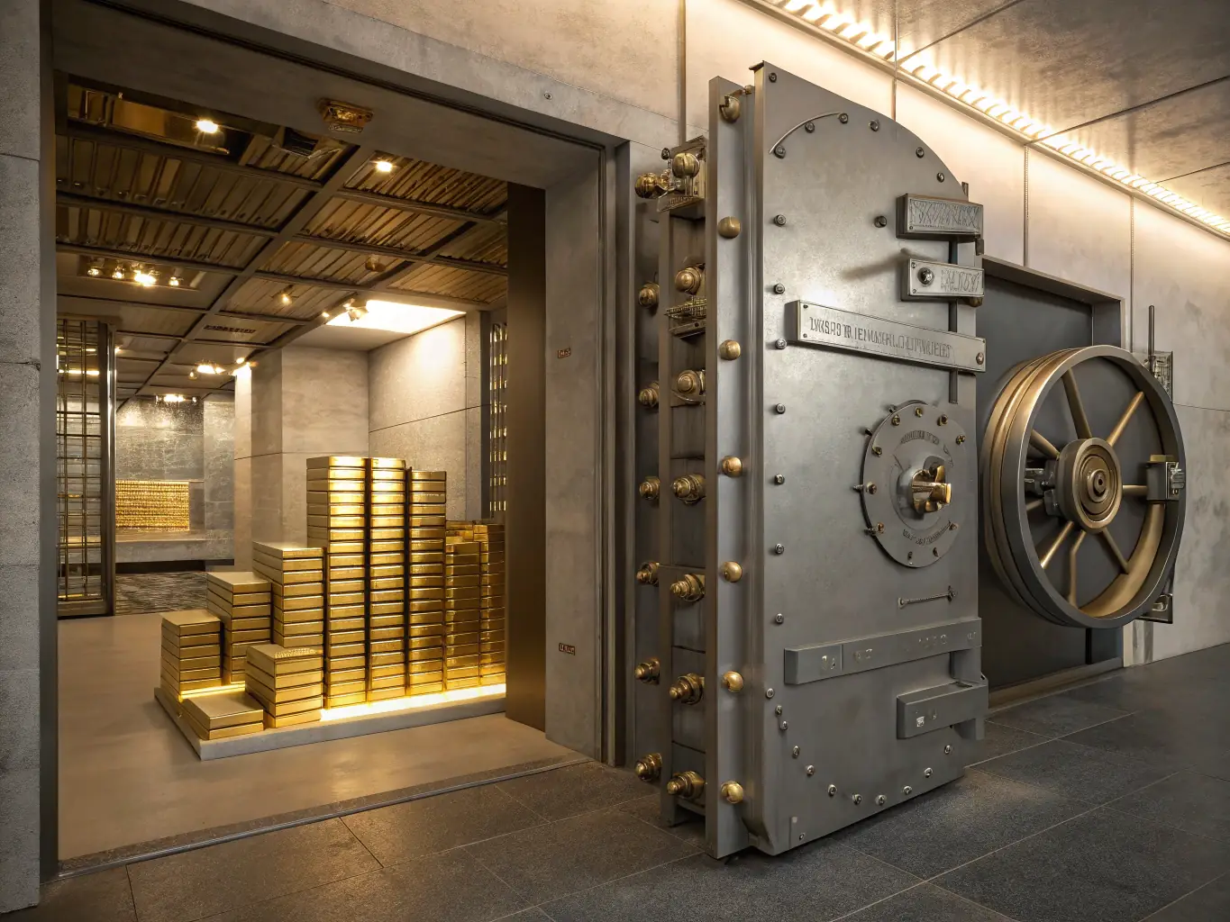 A secure vault with money and assets inside, representing the protection of finances through knowledge and proactive measures.