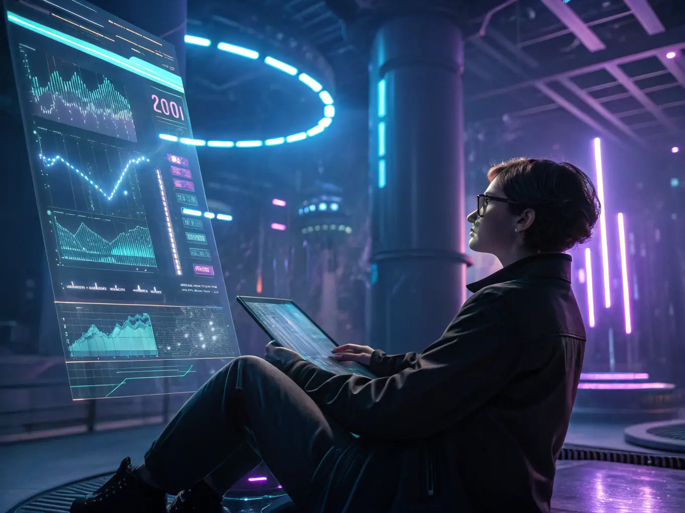 A person making a smart investment decision, such as choosing a stock or bond, based on financial data and analysis.