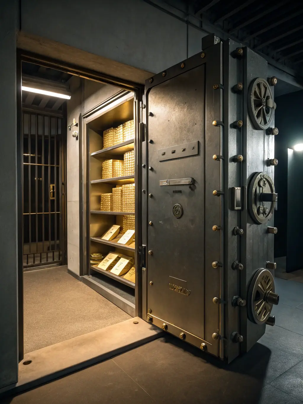 A secure vault with money inside, symbolizing the 'Investment Strategies' course.